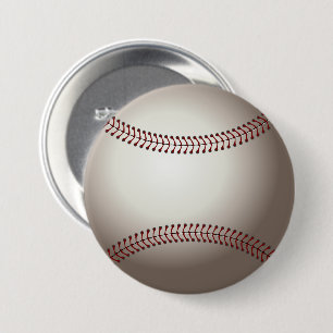 A Design of a Base Ball 7.5 Cm Round Badge