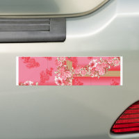 a design of a pink and gold background with a red 