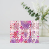 a design of a purple background with dots