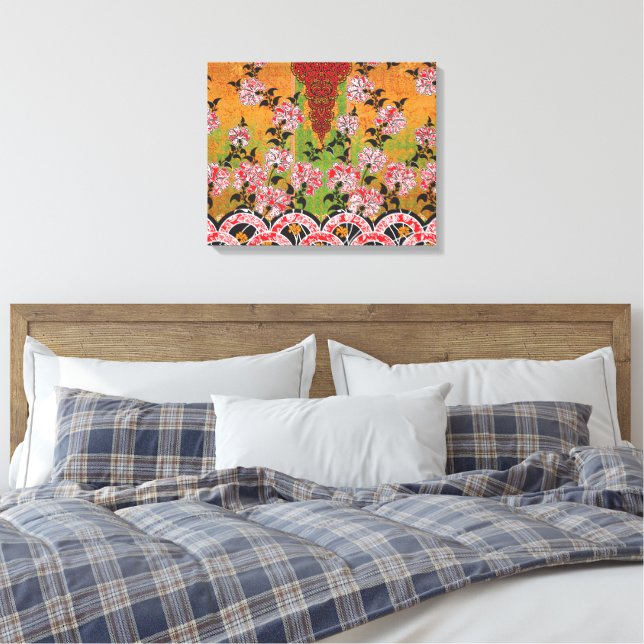 a design of a red and black wall hanging canvas print (Insitu(Bedroom))