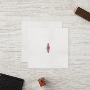 a design of a red and white pattern loyalty card