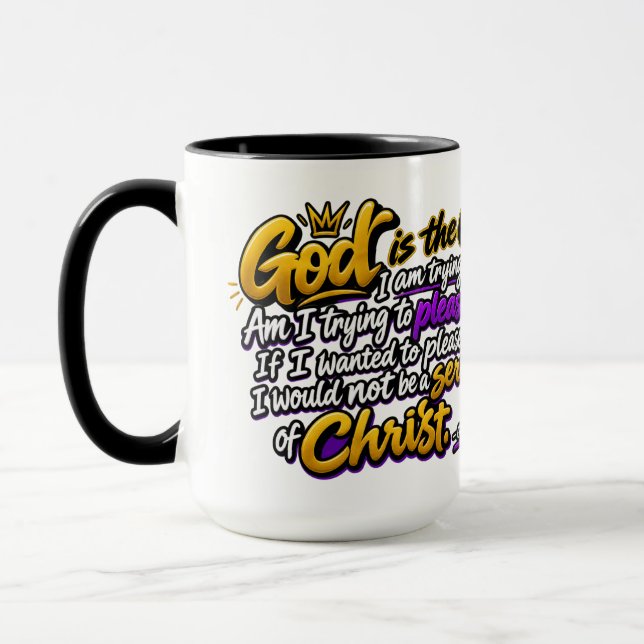 A desire to please God Mug (Left)
