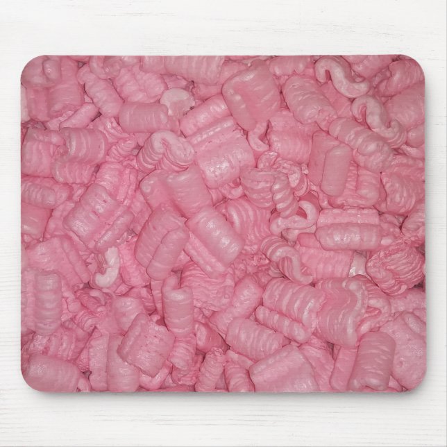 A Desk Full of Packing Peanuts Mouse Mat (Front)