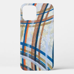A detail from an abstract painting; coloured arcs  iPhone 12 case