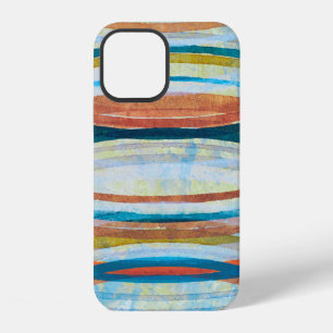 A detail from an abstract painting; concentric rin iPhone 12 case