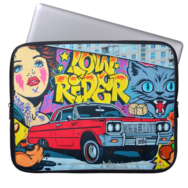 A detailed image of graffiti drawing. Conceptual s Laptop Sleeve (Front)