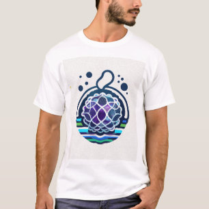 a detailed logo featuring a stylised, colourful me T-Shirt