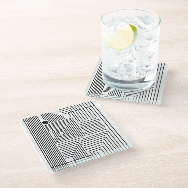 A Different (Day) Glass Coaster (Angled)