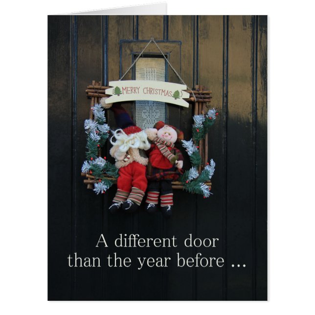 A Different door - New Address Holiday card (Front)