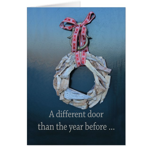 A Different door - New Address Holiday card (Front)