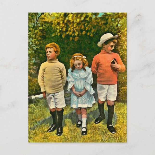 A DIFFICULT CHOICE POSTCARD (Front)