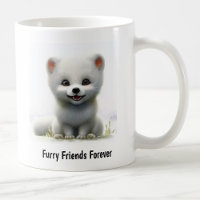 A Digital Painting of a Cute Arctic Fox