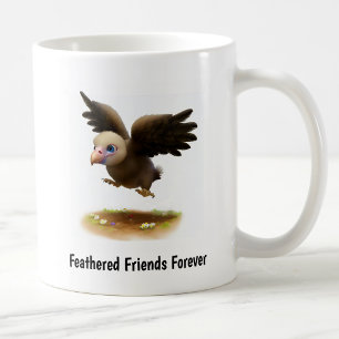 A Digital Painting of a Cute Condor Coffee Mug
