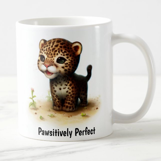 A Digital Painting of a Cute Jaguar Coffee Mug (Creator Uploaded)