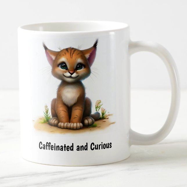 A Digital Painting of a Cute Lynx Coffee Mug (Creator Uploaded)