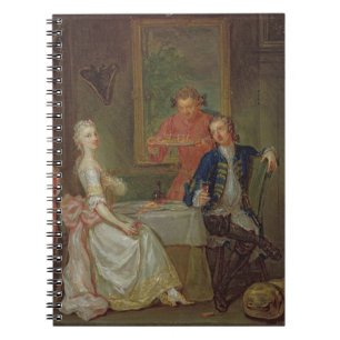 A Dinner Conversation (A Man and Woman Drinking at Spiral Notebook