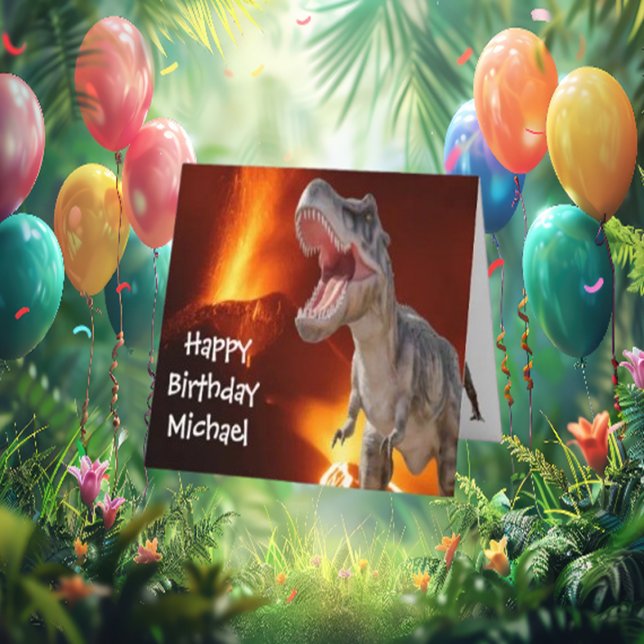  A Dino-Mite Birthday Card (celebrate a birthday with such an incredible theme—DINOSAURS!)