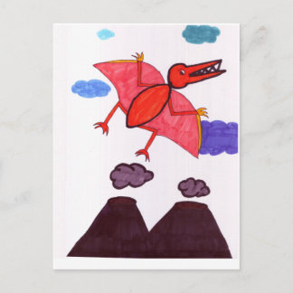 A dinosaur postcard