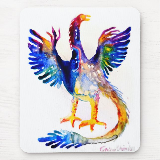A dinosaut and his dream to fly  mouse pad (Front)
