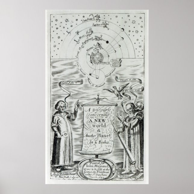 'A Discourse concerning New World Planet' Poster (Front)