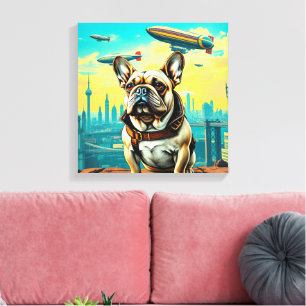 A DISTANT TOMORROW-FRENCH BULLDOG CANVAS PRINT