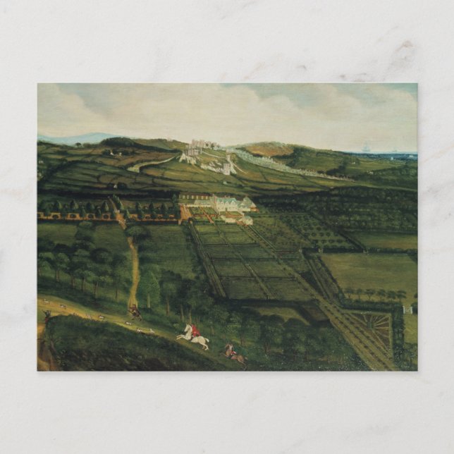 A Distant View of Corfe Castle Postcard (Front)