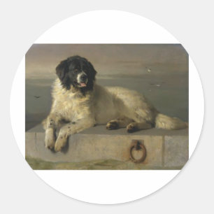 A_Distinguished_Member_of_the_Humane_Society_by_Si Classic Round Sticker