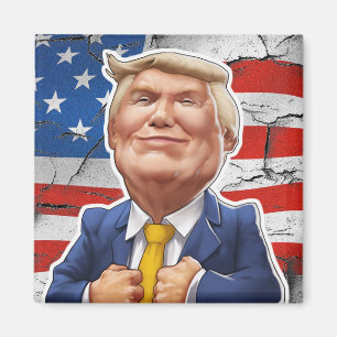 A Distressed Flag & #45 Magnet