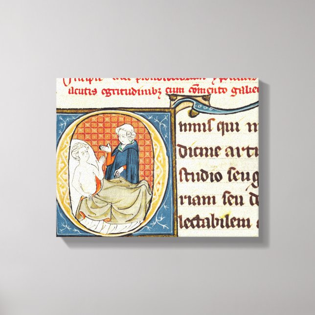 A Doctor Diagnosing a Patient Canvas Print (Front)