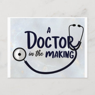 A doctor in the making postcard