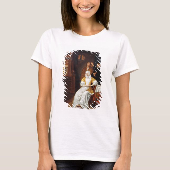 A Doctor Visiting a Young Lady in a Bedroom (oil o T-Shirt (Front)