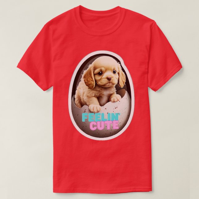 A Dog Emerges from its Egg T-Shirt (Design Front)