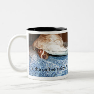 A Dog named Mia - Megaesophagus dog Two-Tone Coffee Mug