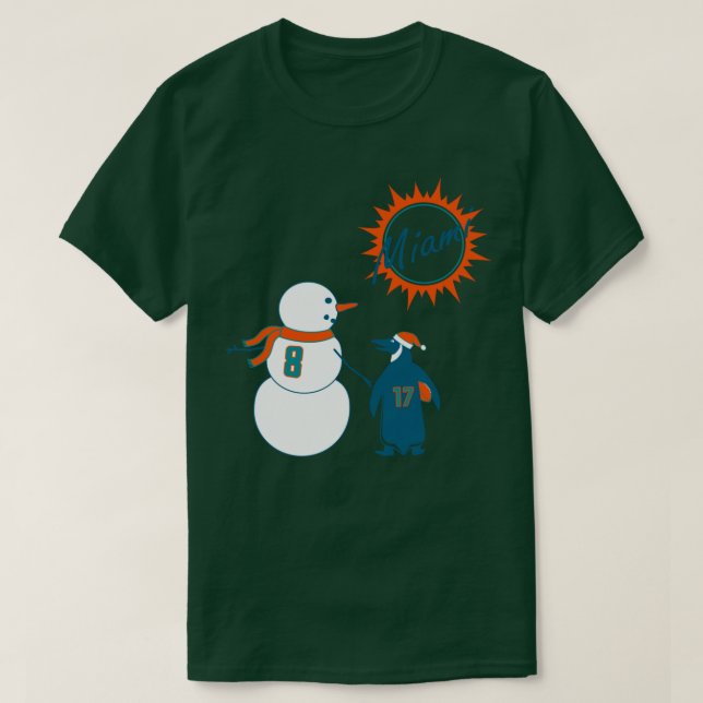 A Dolphins Rookie Winter T-Shirt (Design Front)