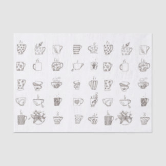 A doodle cup of tea - tissue paper