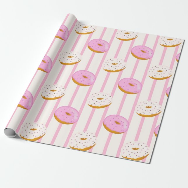 A Doughnut Series Design 3  Wrapping Paper (Unrolled)