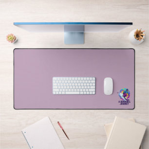 A Downhill Journey Ski Desk Mat