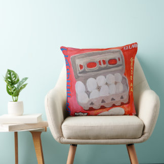 A Dozen Eggs Cushion