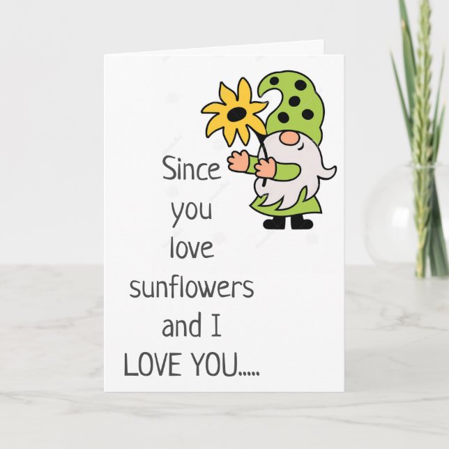 A DOZEN SUNFLOWERS ON **OUR ANNIVERSARY** CARD (Front)
