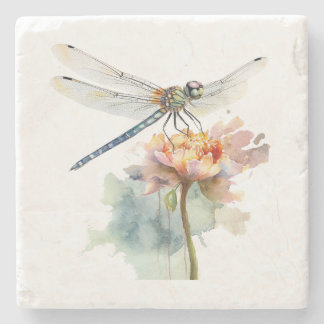 A Dragonfly Marble Coaster