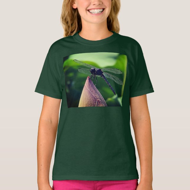 A dragonfly perches delicately  T-Shirt (Front)