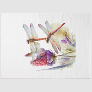 A Dragonfly Watercolor Series Design 4 Tissue Paper