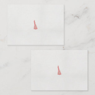a drawing of a bird with flowers on it place card