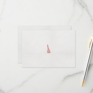 a drawing of a bird with flowers on it RSVP card