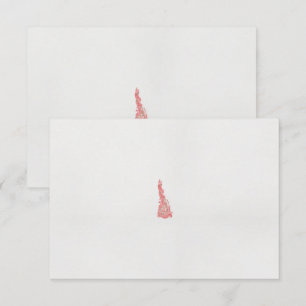 a drawing of a bird with flowers on it thank you card