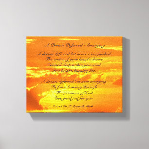 " A Dream Deferred - Emerging" Sunrise Canvas