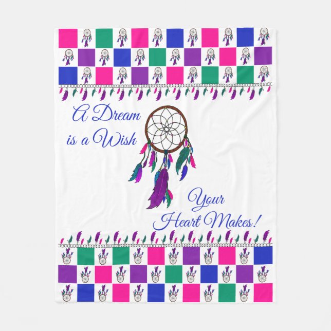 A dream is a wish your Heart makes!Fleece Banket Fleece Blanket (Front)