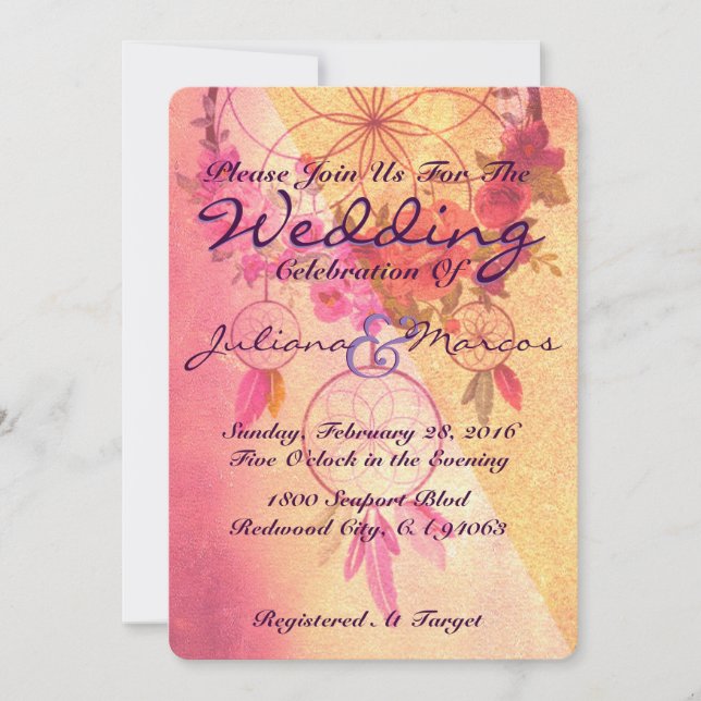 A Dream Of A Wedding Invitation (Front)