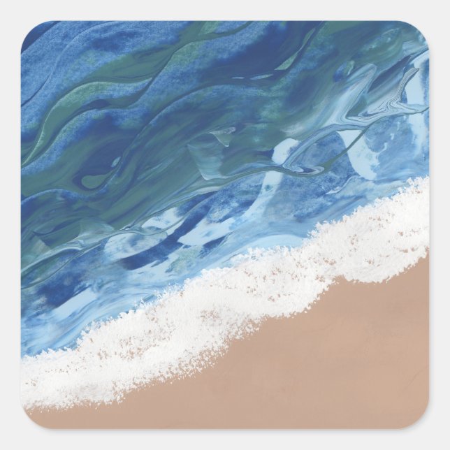 A Dream of the Beach Square Sticker (Front)
