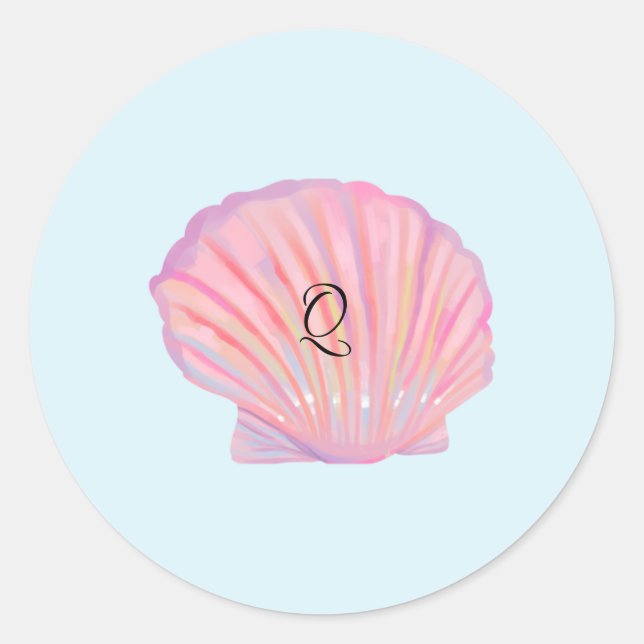 A Dreamy Beach Wedding Classic Round Sticker (Front)